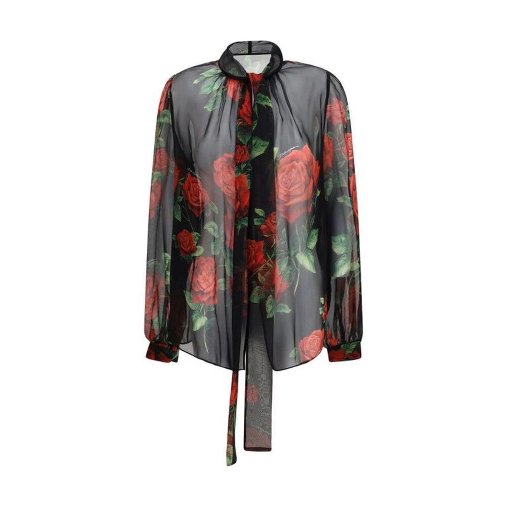 Dolce & Gabbana Black Silk Women's Blouse